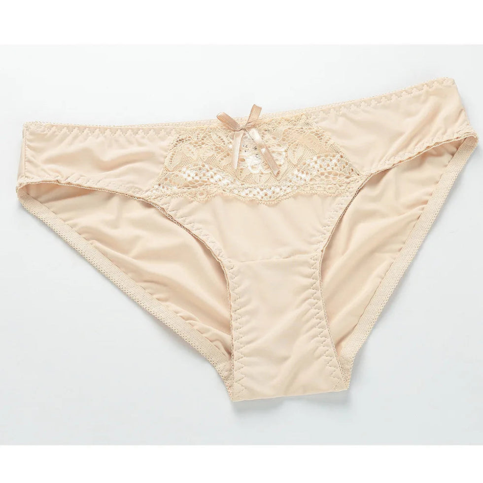 Underwire Women's Underwear Big Size: Lightly Padded Bra and Panty Set (Push-up Embroidery, Summer Thin Floral Support)