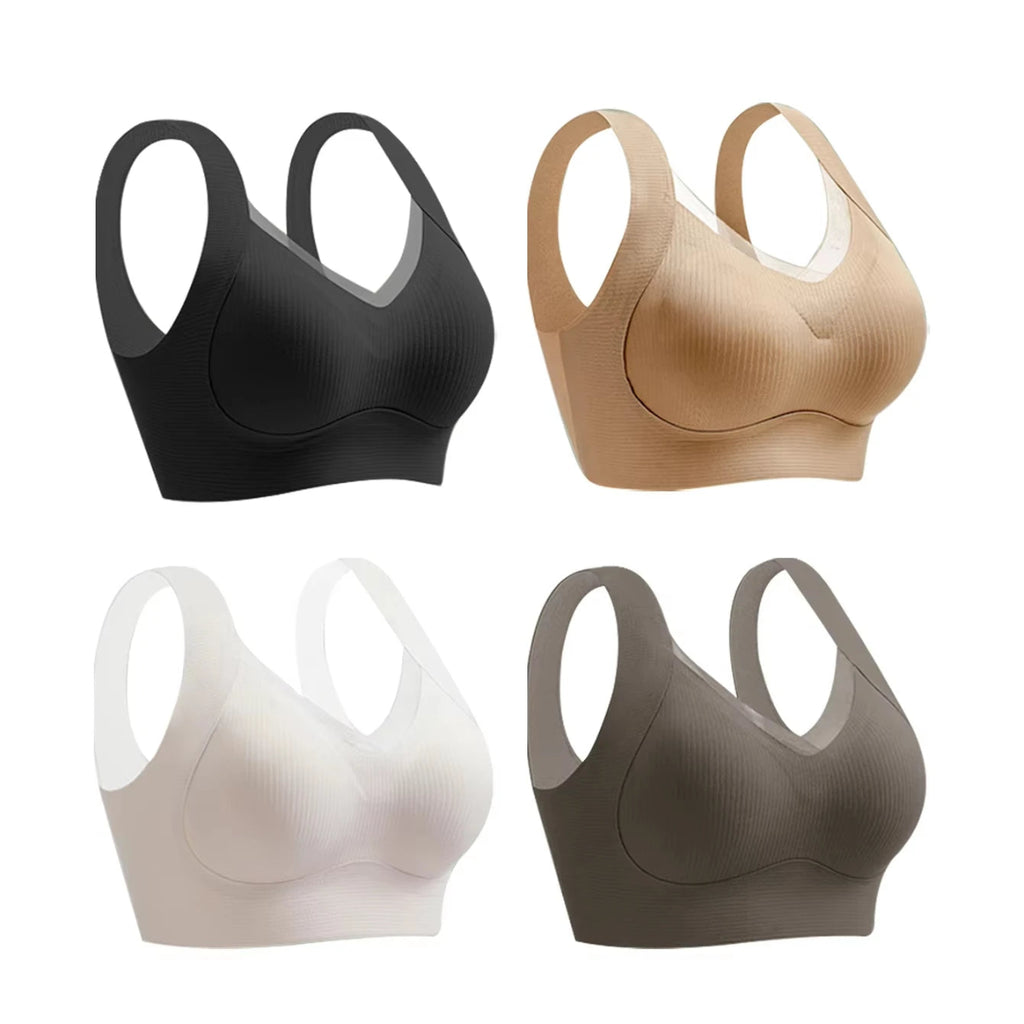 Comfortable and Breathable Women's Sports Bra: Seamless Lace Design, High Elastic Gathering Underwear