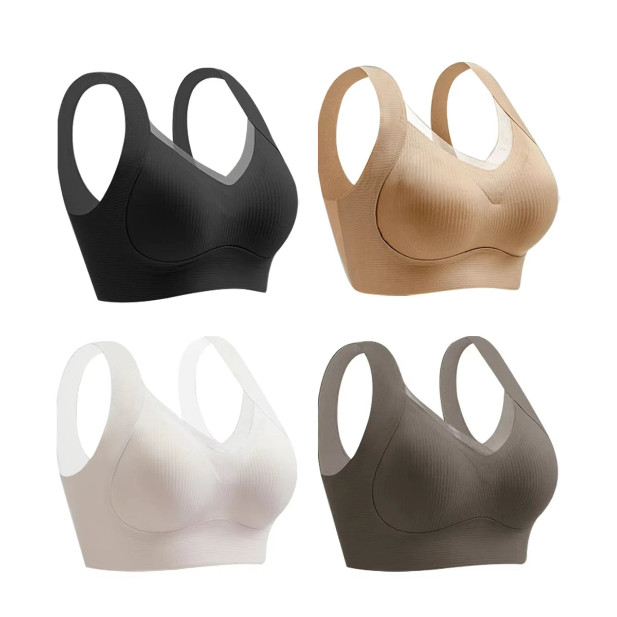 Comfortable and Breathable Women's Sports Bra: Seamless Lace Design, High Elastic Gathering Underwear