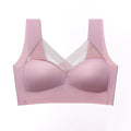 Sports Shock-Absorbing Anti-Sagging Plus Size Ladies: Breathable Lace Wireless Push-up Seamless Bralette