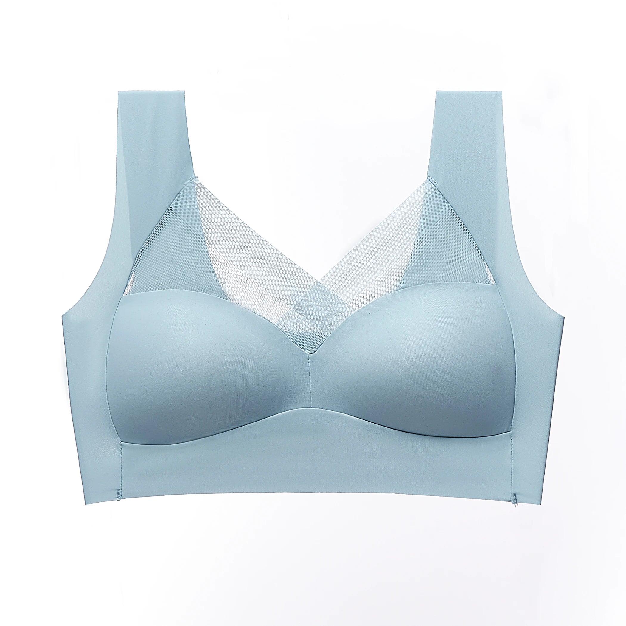 Sports Shock-Absorbing Anti-Sagging Plus Size Ladies: Breathable Lace Wireless Push-up Seamless Bralette