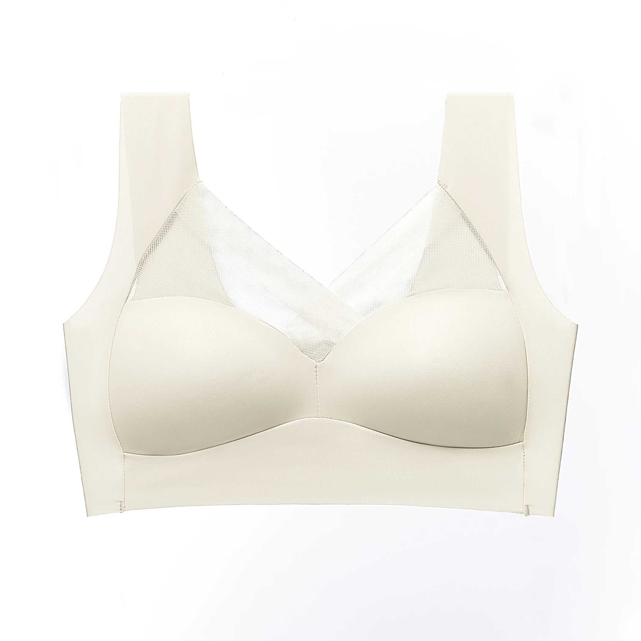 Sports Shock-Absorbing Anti-Sagging Plus Size Ladies: Breathable Lace Wireless Push-up Seamless Bralette