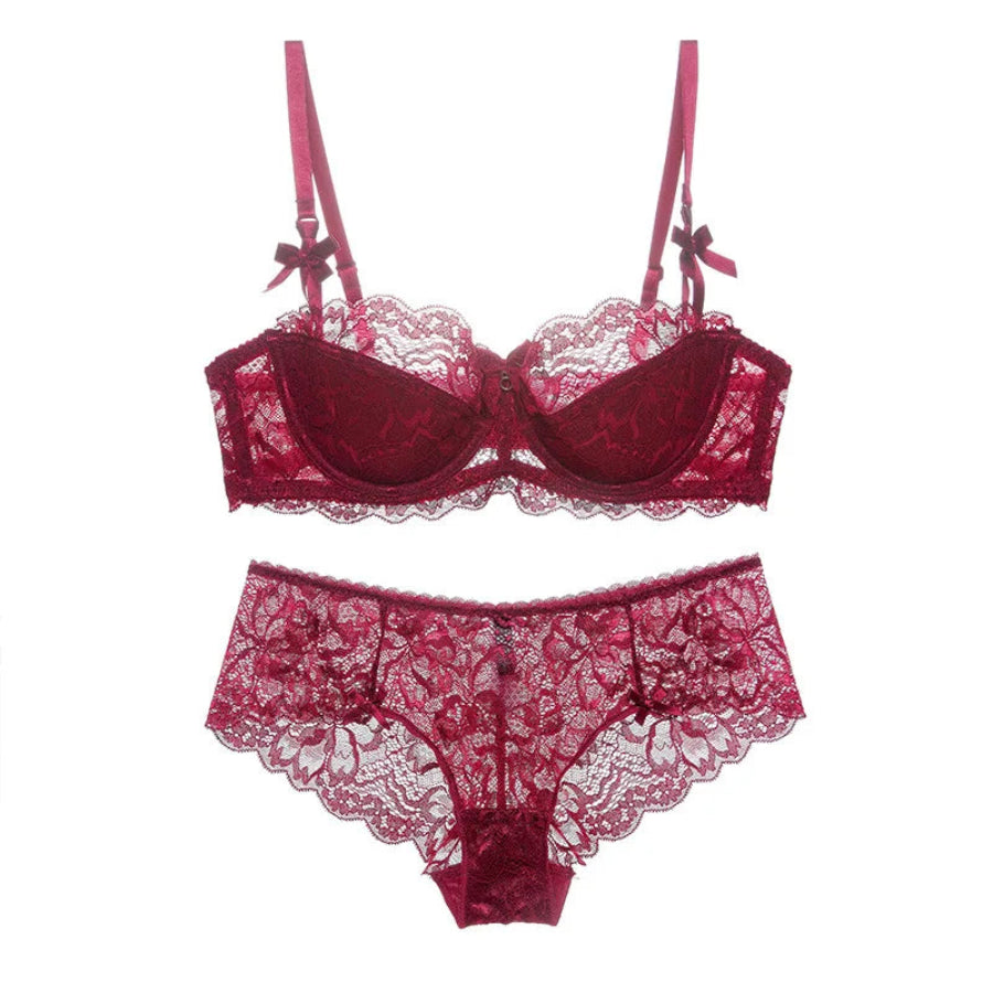 Women's Boxer Panties Underwear Set: Plus Size Seamless with Rhinestone, Feather, and Button Decorations
