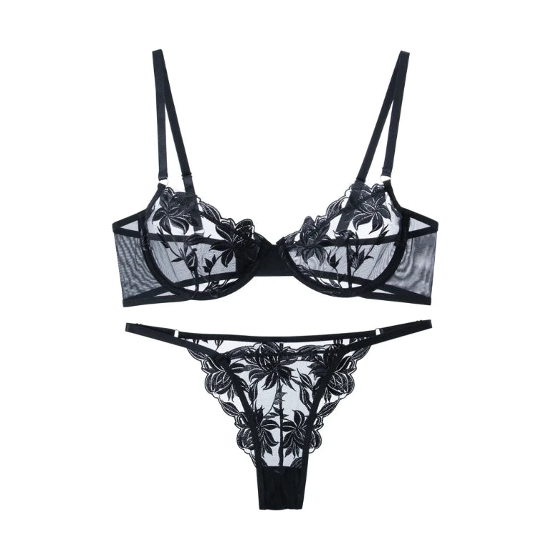 Ladies Underwear Bra Set: Lace Lingerie Set for Women